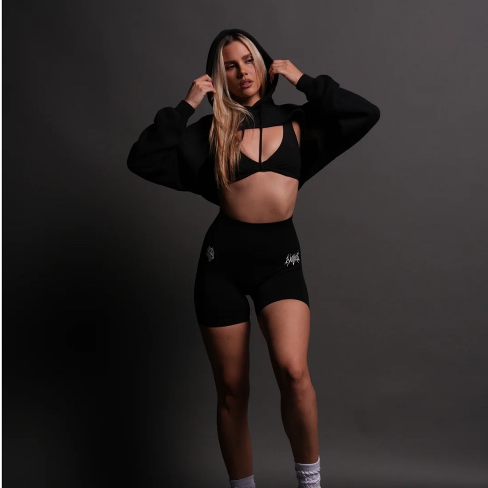 Darc Sport Black Women's Cutout Hoodie